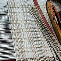 Madur Natural & Black Graded Table Runner Madur Natural & Black Graded Table Runner