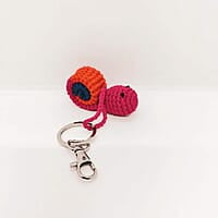 Crochet Snail Key Chain