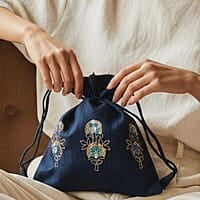 Zardozi Solid Base Potli Bag