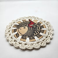 Madhubani Coaster Fish Madhubani Coaster Fish