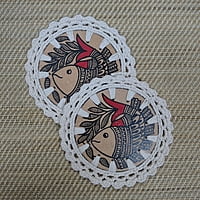 Madhubani Coaster Fish Madhubani Coaster Fish