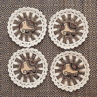 Madhubani Coaster Elephant Madhubani Coaster Elephant