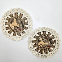 Madhubani Coaster Elephant Madhubani Coaster Elephant