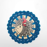 Madhubani Coaster Fish Madhubani Coaster Fish