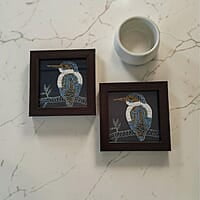 Kingfisher Wooden Coaster