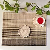 Madur Natural & Black Graded Table Mats