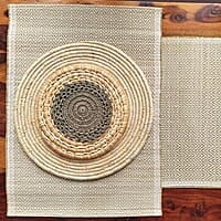 Madur Navajo White Table Runner Madur Navajo White Table Runner