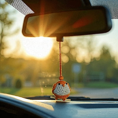 Crochet Bird Small Car Mobile
