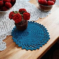 Single Colour Trivet Teal Blue