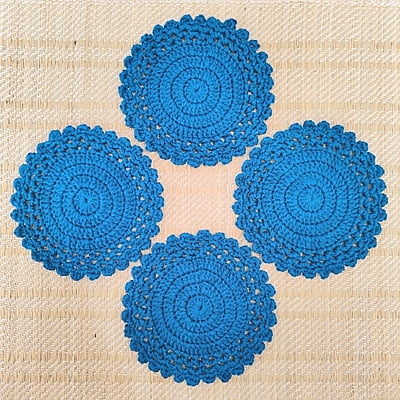 Round Coaster Teal Blue