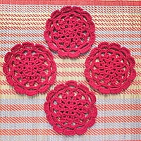 Mandala Coaster Red