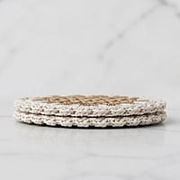 Mehndi Coaster White