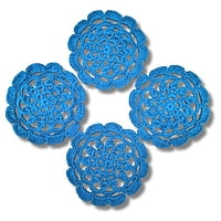 Mandala Coaster Teal Blue