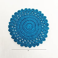 Round Coaster Teal Blue