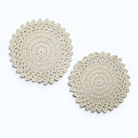 Round Coaster White