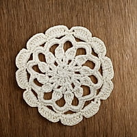 Mandala Coaster white