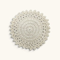 Round Coaster White
