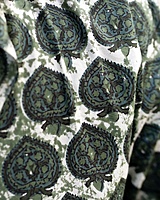 Rawscal Men’s Printed Cotton Shirt – Olive Green Ethnic Motif | Full Sleeves