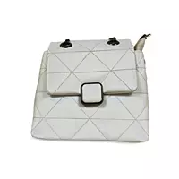 Quilted Crossbody Bag with Adjustable Strap