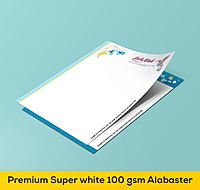 Letterheads printed on 100 gsm Super White Alabaster