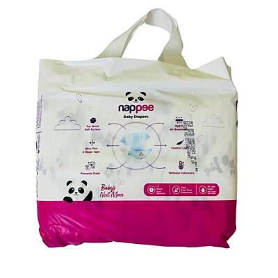 Nappee Economy Newborn - Tape/ Velcro - 30pcs (Upto 5kg) Nappee Economy Newborn - Tape/ Velcro - 30pcs (Upto 5kg)