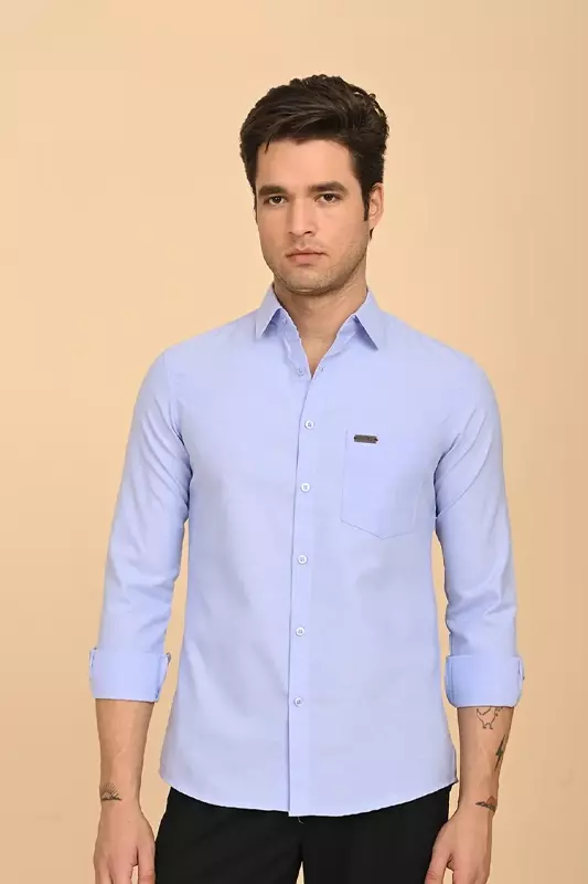 Men's Formal Shirt - Blue