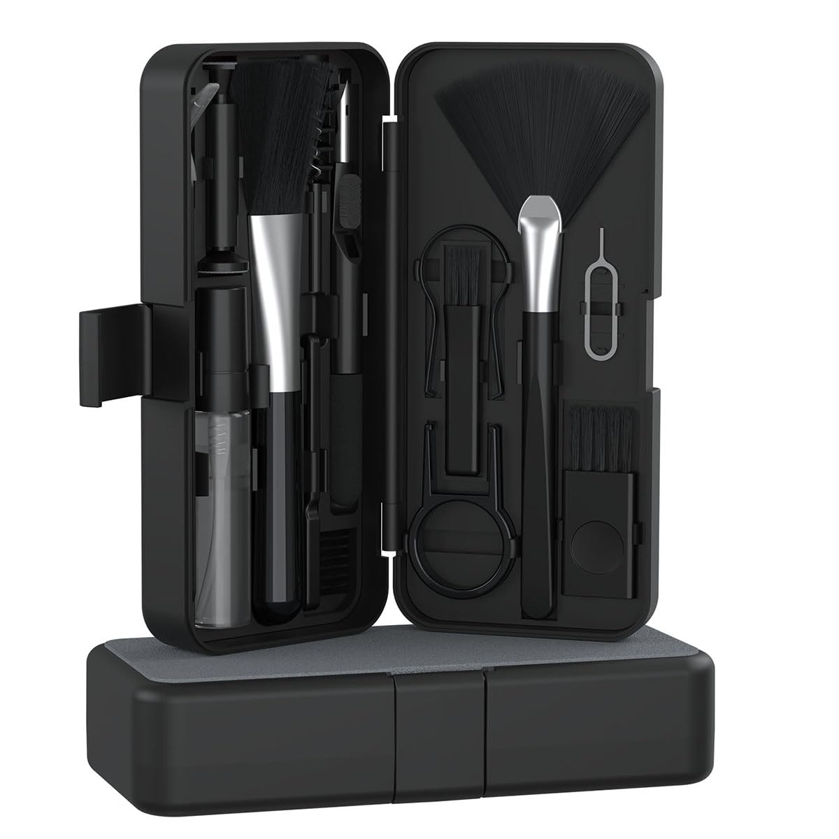Portronics Clean N 18-In-1 Cleaning Kit for Laptop, Mobiles, and Tablets – Black