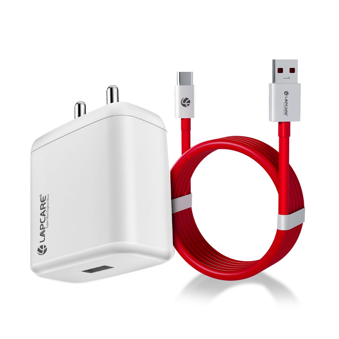 Lapcare Wall Charger LWC-615 – USB-A & USB-C Output Up to 3A Combined 100-240V Universal Input Built-in Protections LED Indicator