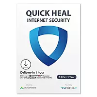 Quick Heal Internet Security 5 PCs 1 Year AI Protection for Windows