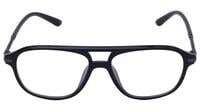 Unisex Large Square Spectacle Frames. Matte Black Color Frame. Transparent ARC Lens. Unisex Large Square Spectacle Frames. Matte Black Color Frame. Transparent ARC Lens.
