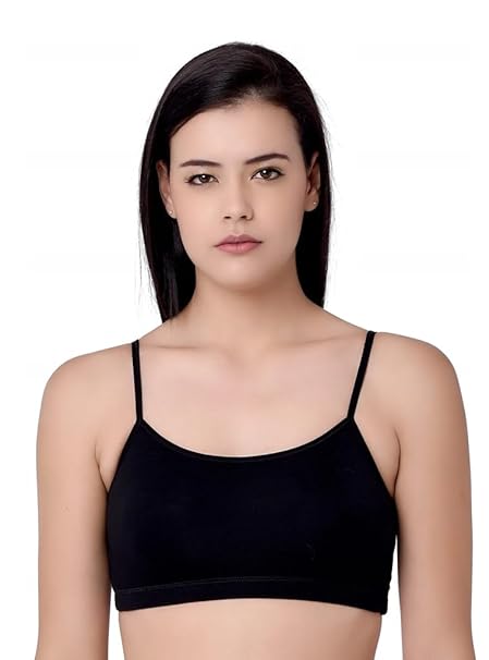 Girls Padded Training Bra, Crop Cami Training Bras for Girls. Sports bra with Non-Removable Padding, Uniform bra, Starter Bra, Begginers Bra back and beige (pack of 2) Girls Padded Training Bra, Crop Cami Training Bras for Girls. Sports bra with Non-Removable Padding, Uniform bra, Starter Bra, Begginers Bra back and beige (pack of 2)