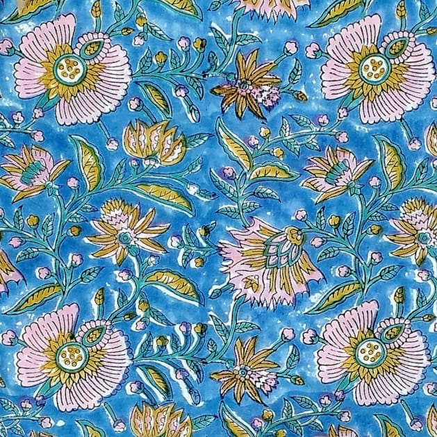 Sanganeri Handblock Cotton Fabric #51