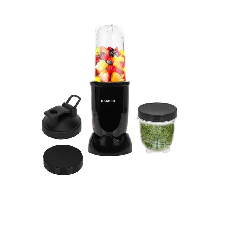 Faber Sportz Blender FSB 2-in-1 Nutrifit Nero 400W 2 PC Jar 500ML & 300ML