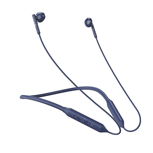 Portronics Harmonics Z5 Bluetooth In-Ear Headset -Dual EQ Mode, Type-C | 33Hrs Play | Blue