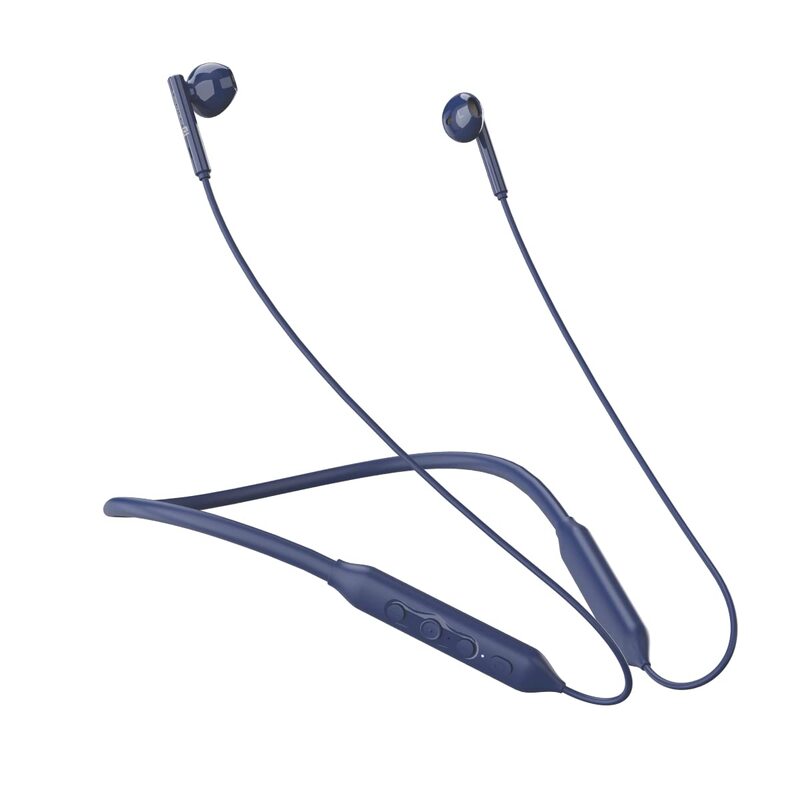 Portronics Harmonics Z5 Bluetooth In-Ear Headset -Dual EQ Mode, Type-C | 33Hrs Play | Blue