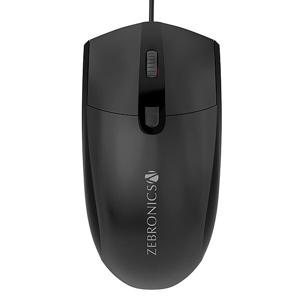 Zebronics Zeb-Velocity Mouse – Type-C, 4 Buttons, Ergonomic Design, High Precision, Smooth Tracking, Ideal for Gaming and Work, Plug and Play, Compatible with Multiple Devices, Stylish Look.