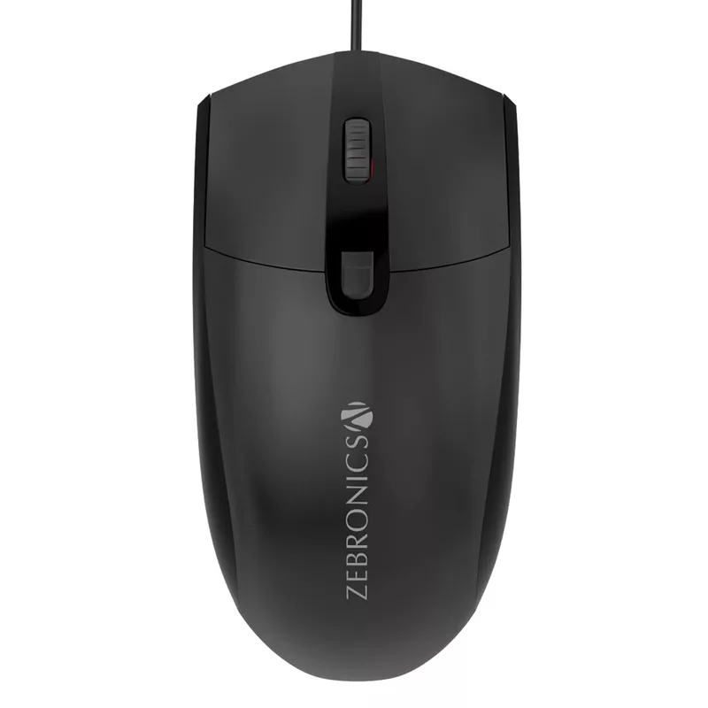 Zebronics Zeb-Velocity Mouse – Type-C, 4 Buttons, Ergonomic Design, High Precision, Smooth Tracking, Ideal for Gaming and Work, Plug and Play, Compatible with Multiple Devices, Stylish Look.