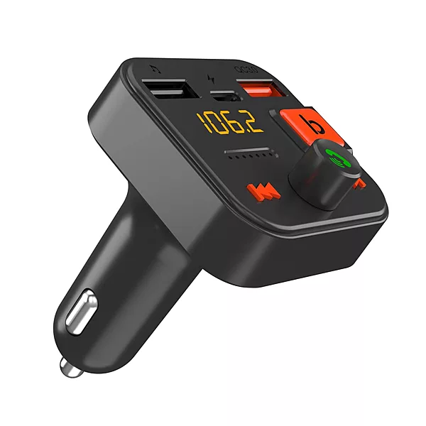 Portronics Auto 20 | Bluetooth Car Audio & 30W Charger - Enjoy seamless music streaming and fast charging on the go. Compact design, powerful sound, and quick charge for your devices!