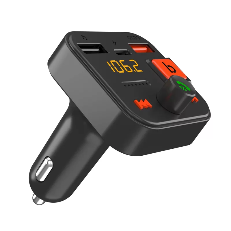 Portronics Auto 20 | Bluetooth Car Audio & 30W Charger - Enjoy seamless music streaming and fast charging on the go. Compact design, powerful sound, and quick charge for your devices!