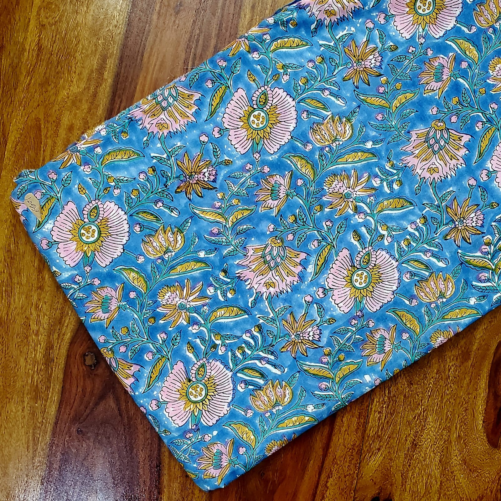 Sanganeri Handblock Cotton Fabric #51