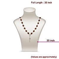 Silver Rudraksha Mala & Lord Murugan Vel Pendant