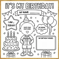 It's My Birthday – Colour & Frame Kit