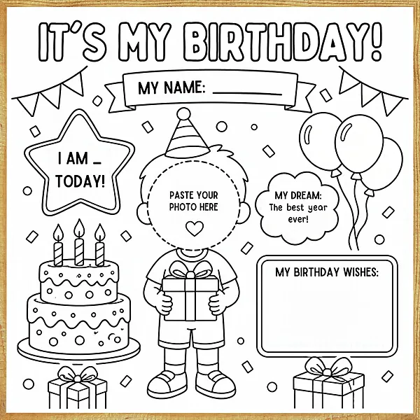 It's My Birthday – Colour & Frame Kit