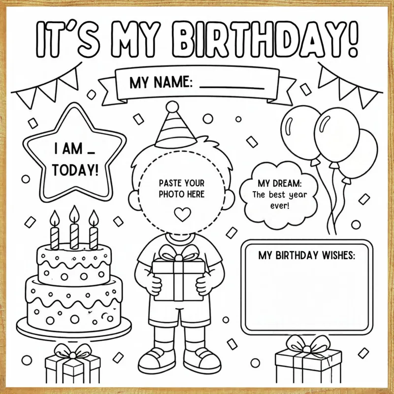 It's My Birthday – Colour & Frame Kit