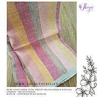 PURE LINEN SAREE YBRSLIN23609