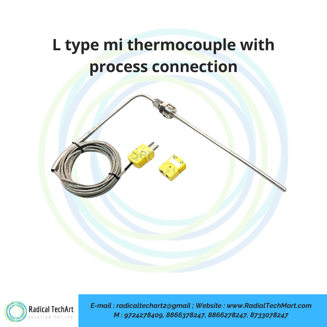 L type mi thermocouple with process connection