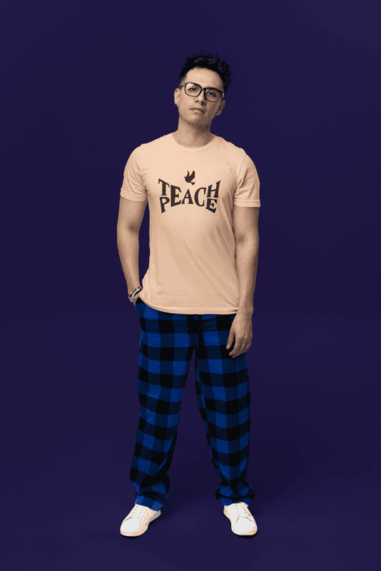 Beige Teach Peace premium regular Tshirt