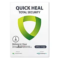Quick Heal Total Security 5 PCs 1 Year AI Protection for Windows