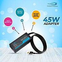 Fugen 45W Laptop Charger for Lenovo Yoga 720 910 IdeaPad 720S Chromebook | USB Slim Square
