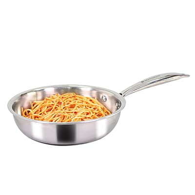 Wonderchef Nigella Tri-ply Stainless Steel 20 cm Fry Pan 1.1 litre 2.5mm Thickness